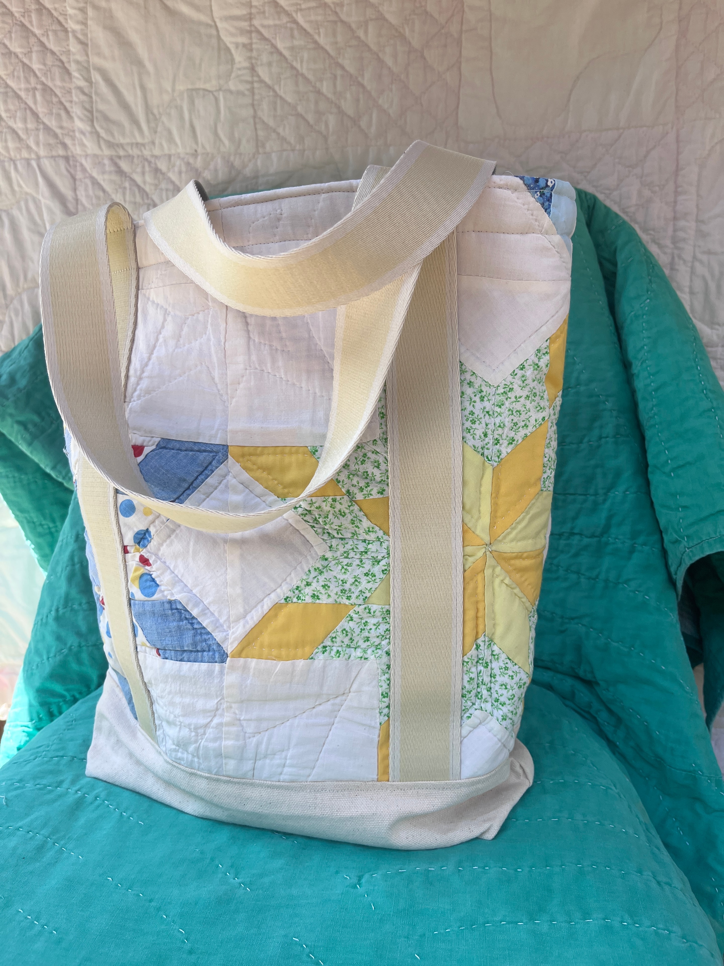 Patchwork quilt blanket
